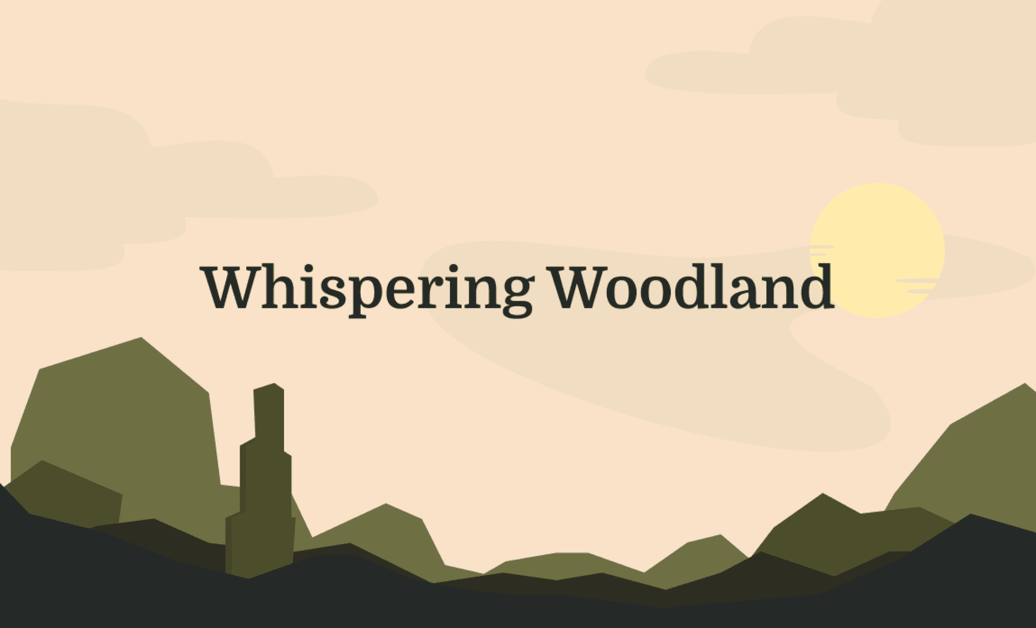 Whispering woodland case